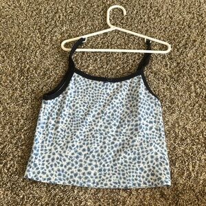 Brandy Melville Blue Cheetah Tank